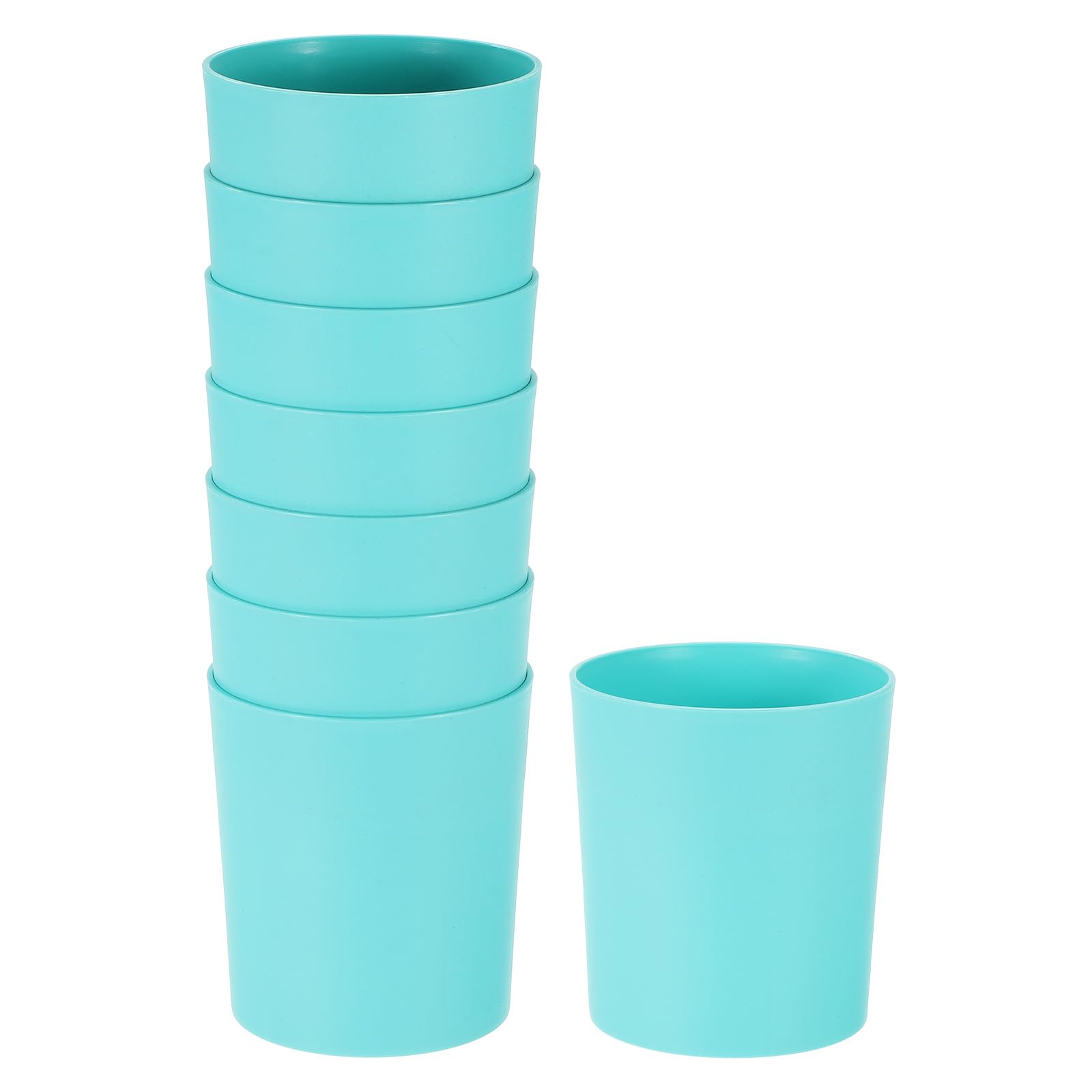 M METERXITY 8-Pack Plastic Plant Pots, 4 Inch Plastic Planters Round Flower Planter Containers Flower Pots for Indoor/Outdoor/Garden, Plant Holder [Blue]