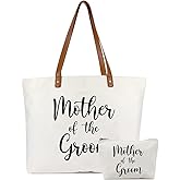 Lamyba New Mom Gifts, Mama Bag Tote with Makeup Bag, Cool Gifts for Mom to be/Expecting Mom/Pregnant Women