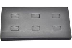PMC SUPPLIES LLC 6 Cavity 1 Gram Silver Rectangle Graphite Ingot Mold for Melting Casting Refining Scrap Metal Jewelry