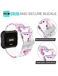 MLQSS Compatible con bandas de Fibtbit Versa, silicona suave, accesorios de repuesto para pulsera, correa de muñeca compatible con 2018 Fitbit Versa Smart Fitness Watch para mujeres y hombres, 2 piezas 3 piezas