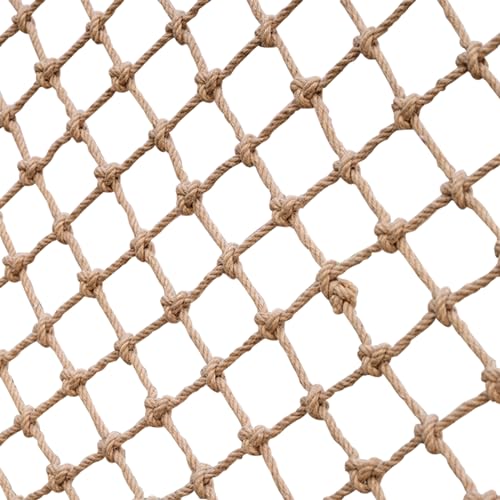 SSWZHANG Hemp Rope Protection Net for Children Partition Wall Cover Outdoor Climbing Hammock Swing Indoor Fence (Size: 1 x 6 m (3 x 20 ft))