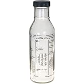 Kolder Salad Dressing Mixer Bottle with 8 Classic Recipes, Glass, 13-Ounce Capacity