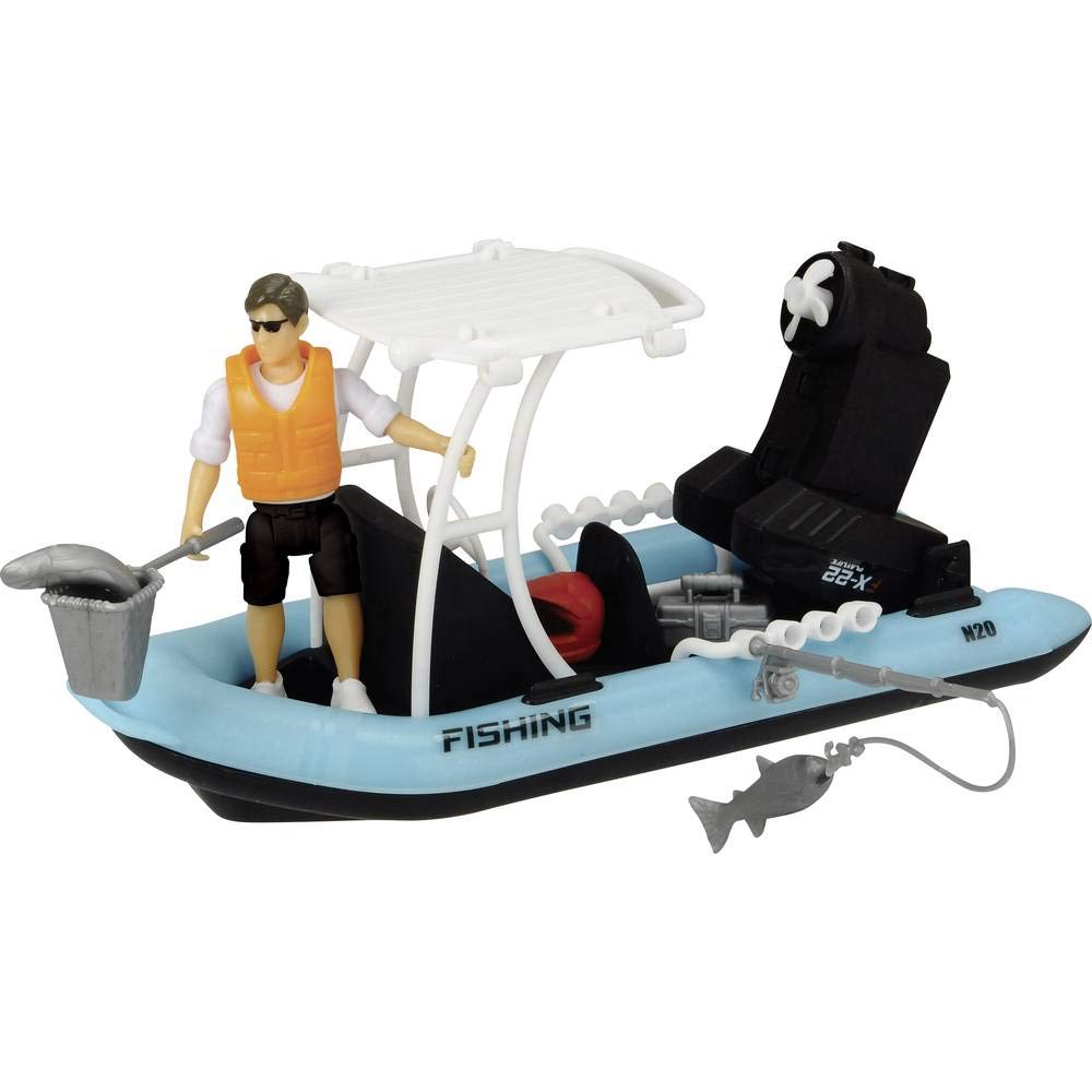 Playlife - 14 Piece Fishing Boat Set - 1:24 Scale