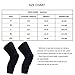PISIQI Knee Pads Compression Pads Long Leg Sleeve Collision Avoidance Brace Protection Knee Sleeve for Basketball Football Volleyball Cycling (1 Pair)