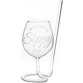 Daylily SIPSIP Wine Glass | The Wine Glass with a Straw | Mommy's Sippy Cup