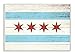 Stupell Industries Chicago Flag Distressed Wood Look Wall Plaque, 10 x 15, Design by Artist Daphne Polselli