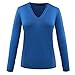 BMS Women's Wool Cashmere Blend V-Neck Pullovers Long Sleeve Knitted Sweaters