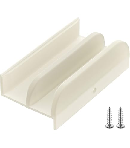 Clear Sliding Shower Door Bottom Guide 3 x 1-3/8 x 3/8