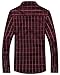 LOCALMODE Men's 100% Cotton Long Sleeve Plaid Slim Fit Button Down Dress Shirt X-Large Grey