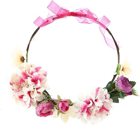 baby flower garland headband