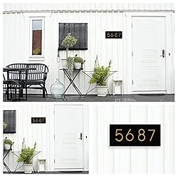 Floating House Number Modern House Numbers 5