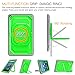 Fintie Shockproof Case for Amazon Fire HD 8 Tablets (7th and 8th Generation, 2017 and 2018 Releases) - [Tuatara Magic Ring] [360 Rotating] Multi-Functional Grip Stand Carry Cover, Green