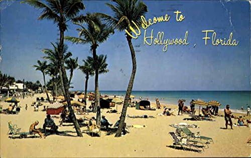 Welcome To Hollywood Hollywood Florida Fl Original Vintage