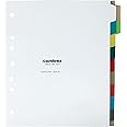 Carstens Heavy Duty Plastic Dividers, 11-Tab, Multi-Color, Blank, for Side-Opening 3-Ring Binders