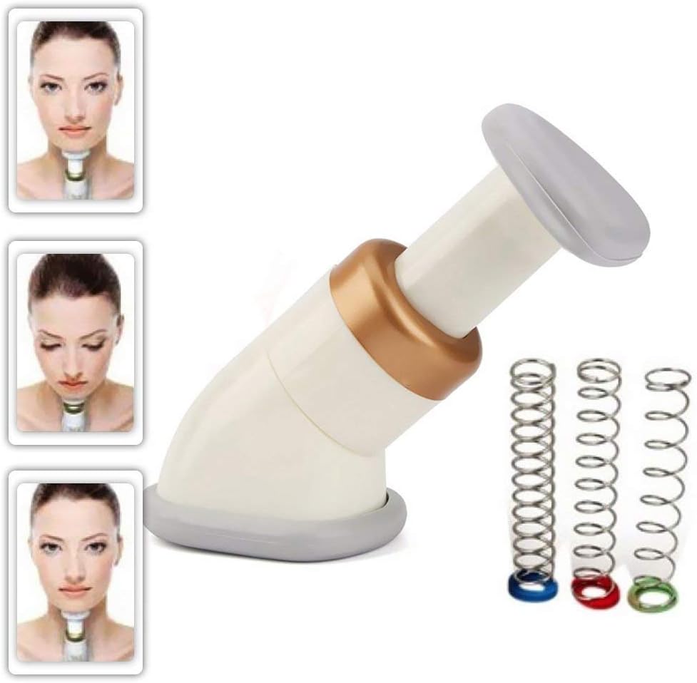 TEEROVA Portable Neckline Slimmer Neck Exerciser Thin Jaw Chin Massager Reduce Double Chin for Both Men and Women