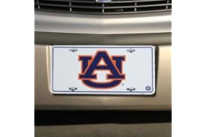 POSTER REVOLUTION Football Fanatics NCAA Auburn Tigers White Metal License Plate -
