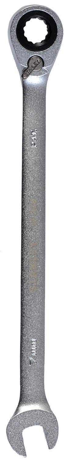 Stanley 1-17-378 Combination Spanner with Ratchet, Silver, 7 mm