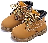 Poppin Kicks Boy Girl Soft Toe Waterproof PU Leather Insulated Winter Snow Boots (Toddler/Little Kid)