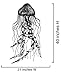 Jelly Fish Wall Decal Sticker. Easy to Apply and Removable. Deep Sea Jellyfish Home Decor. (Multiple Size and Color Options) #364