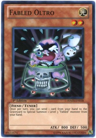 Yu-Gi-Oh! - Fabled Oltro (HA03-EN038) - Hidden Arsenal 3 - 1st Edition - Super Rare