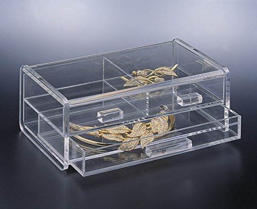 Huang Acrylic Jewelry Box (Clear) (8" W x 5" D x 3" H)