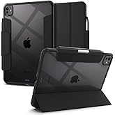 Spigen for iPad Pro 11 inch Case M5/M4 (2025-2024), Ultra Hybrid Pro, Tri-fold Kickstand Protective Folio Cover with Pencil Holder, Supports Auto Wake/Sleep, Black