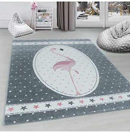 Carpettex Teppich Tapis Pour Enfant Flamingo Avec Motif En