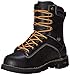 Danner 8” Quarry USA Waterproof Alloy Safety Toe Work Boots for Men - Full-Grain Leather with Gore-Tex Lining and Traction Heel Outsole, EH Resistant, Black - 10.5 D