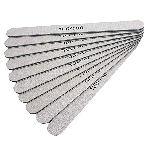 BallHull 15PCS Advanced nail Files Double Sided Emery Board Grit 100 180 Grit Nail File apply Manicure Pedicure£¬Professional manicure tool.