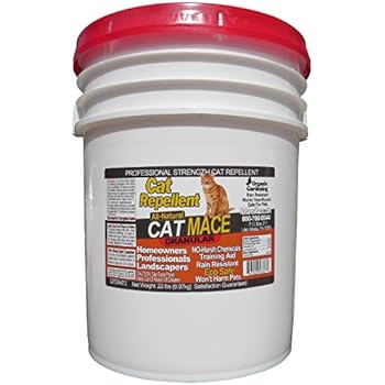 mace 22lb granular repellent pail nature cat