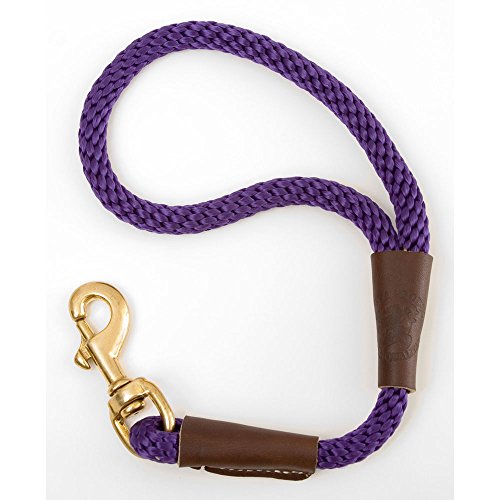 Mendota Dog Products Traffic Lead Short Leash, 1/2 by 16-Inch, Purple