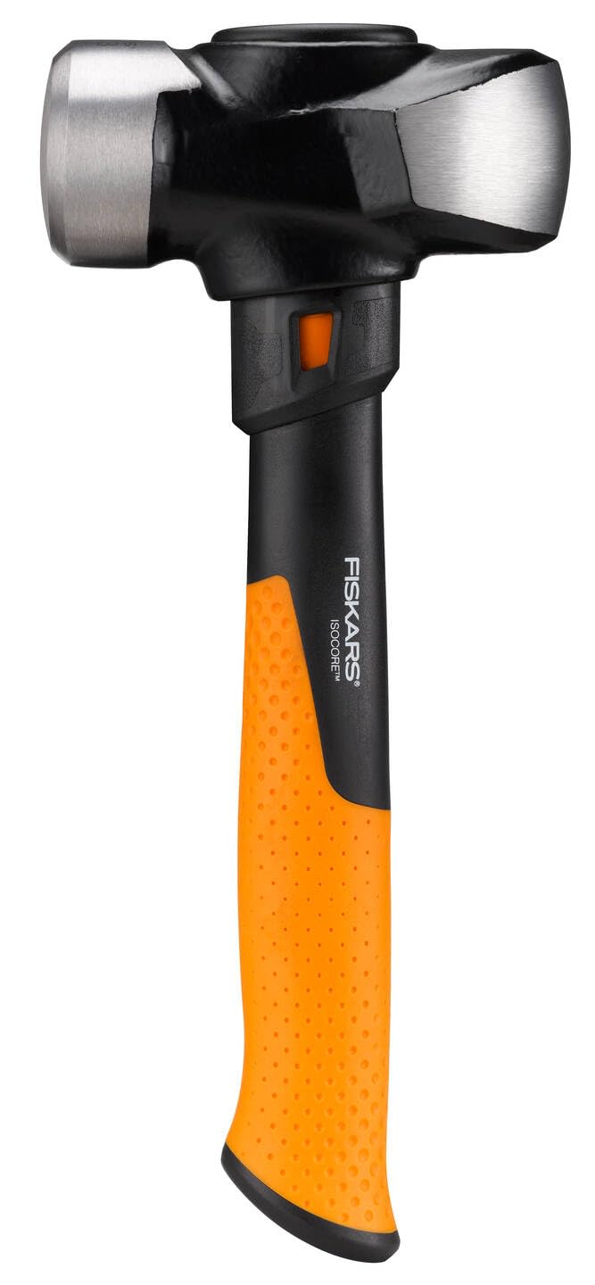 Fiskars IsoCore Club hammer, M, Length: 29 cm, Weight: 1.64 kg, Black/Orange, 1020217