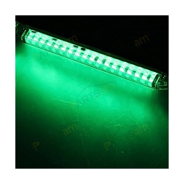 Partsam-2pcs-8-Led-Marker-Light-Utility-Strip-Light-Bar-For-12V-Truck-Trailer-Boat-18-Green-LED Partsam-2pcs-8-Led-Marker-Light-Utility-Strip-Light-Bar-For-12V-Truck-Trailer-Boat-18-Green-LED