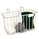 Sponge Holder, Sink Caddy Kitchen, Soap Dishwashing Liquid Drainer Brush Rack, Dish Draining Sink Basket - Stainless Steel