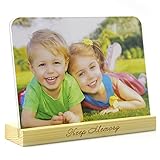 SupperAcrylic 6x8 Plastic Table Menu Holder, Acrylic Sign Holder, Single Slanted Design Sign Holder,Restaurant Sign Holder,Clear