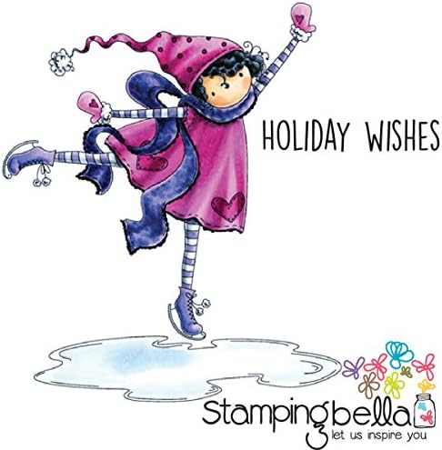 Stamping Bella Cling Stamp 6.5"X4.5"-Tiny Townie Skylar Loves To Skate
