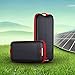 [Upgraded] Poweradd Apollo 5000mAh Portable Solar Charger Panel Power Bank External Battery Pack with Flashlight Fast Charging for Smartphones and Tablets - Black