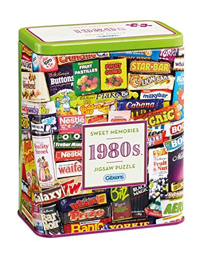 Gibsons 1980s Sweet Memories Jigsaw Puzzle in Gift Tin (500 Pieces)
