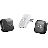 DJI Mic Mini (2 TX + 1 Mobile RX), Wireless Microphone for iPhone/Android, Plug and Play, Compact & Lightweight, Cross-Model 