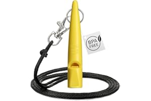 ACME 211.5 Professional Dog Training Whistle with Lanyard. BPA-Free Plastic. 90 dBA. Standardized 5400Hz Frequency for Larger Breeds. Weatherproof. Made in The UK (Yellow)
