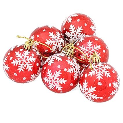 Amazoncom Sodialr 6pcs Christmas Tree Balls Diameter 6cm