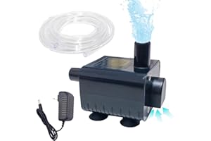 CSRBUY Upgraded Small HVAC Condensate Pump, 5.5ft Lift, Auto Submersible Pumps with Level Sensor, Sump Pump, 12V Mini Drain Pump For Dehumidifier/Air Conditioner/Ice Maker/Furnace/Air Cooler, Auto Shut Off
