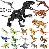 20 PCS Dinosaur Toys for 3 Year Olds, Jurassic World Dinosaur Toys Sets, Plastic Dinosaurs Toys Mini Dinosaur Figures for Kids Gift, Dino Fans,Deformation T-rex, Pterosaurs, Brachiosaurus, Triceratops