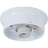B&amp;P Lamp&reg; 4 Inch Fitter Wired Flush Mount Ceiling Fixture, White