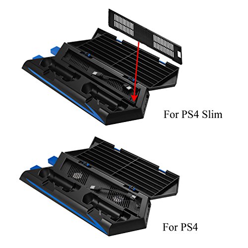 PS4-Stand-Keten-Vertical-Stand-for-PS4-Slim-with-Cooling-Fan-and-Controller-Charger-Station-PS4-Slim-Stand-for-PlayStation-4-Console-Dualshock-4-Not-for-PS4-Pro
