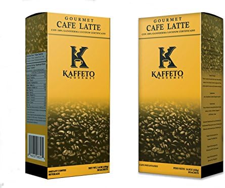 Kaffeto Gourmet 2 Boxes Ganoderma Lucidum Latte Coffee Healthy Organic Reishi Lingzhi