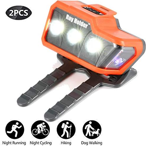 Sandistore LED Shoe Lights with 3 White Light, Top Runner Safety Gear and Accessories for Night and Early Morning Running,Jogging,Hiking,Cycling,Walking