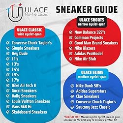 uLace Slims No-Tie Shoelaces - Elastic Shoe Laces
