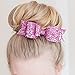Bluelans Girls Boutique Hair Clips Barrettes Hair Accessories Glitter Hair Bows Hair Pins for Girls Teens - Rose Gold