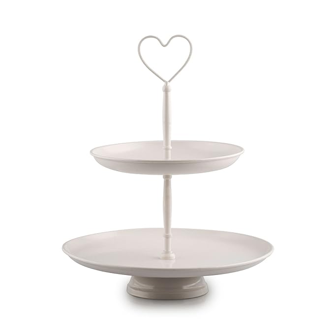 Pajoma 10242 Etagere Venedig 2-stöckig Metall Höhe 28 cm